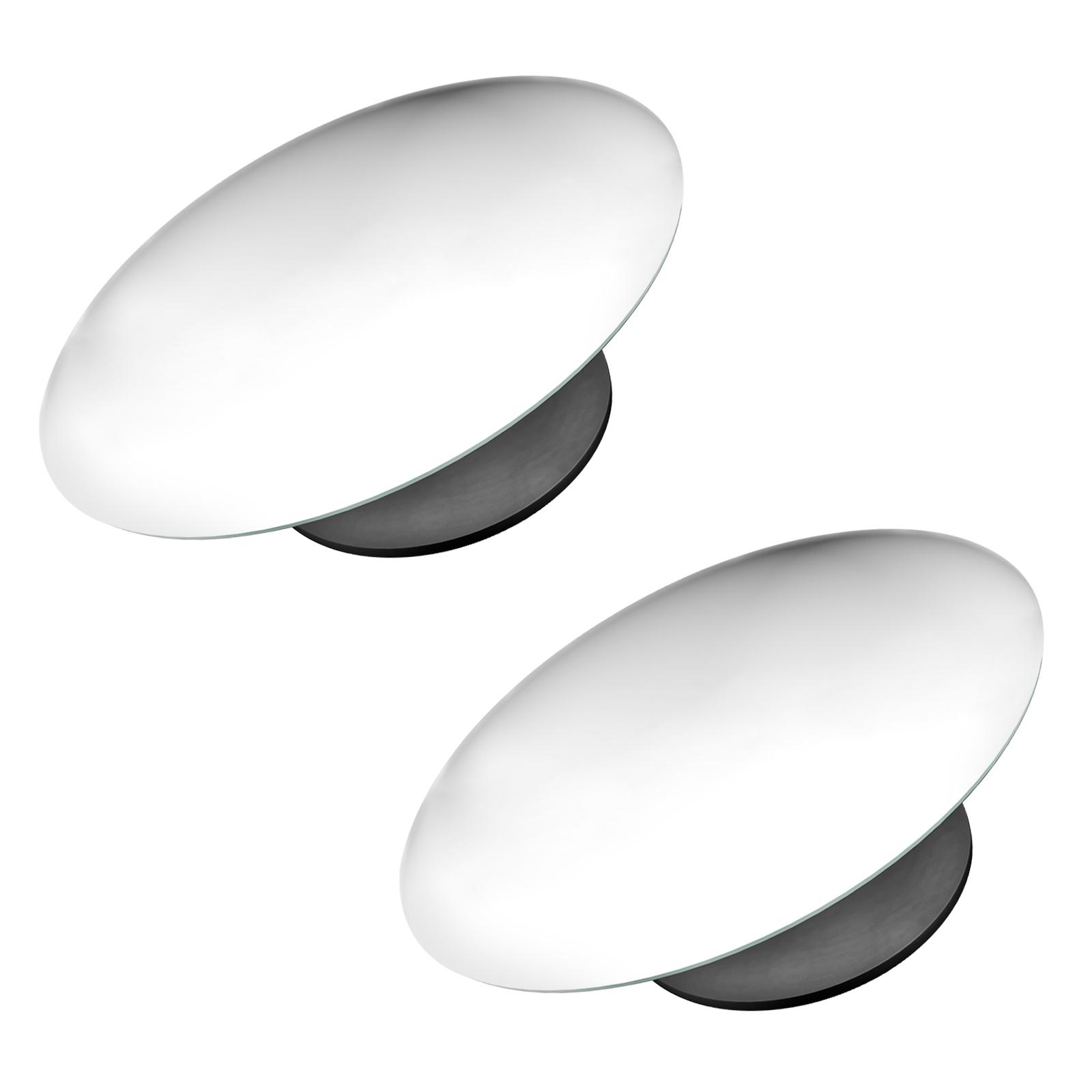 

2 шт. Автомобильное зеркало для слепых зон заднего вида с регулируемым углом обзора 360 градусов, широкое выпуклое зеркало для слепых зон, боковое зеркало заднего вида, маленькое круглое стекло, стиль серебряный