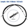 Motoforti 1/2pcs 10ft 13ft 16ft 20ft 24ft Marine Throttle Cable 3300/33C Throttle Shift Remote Control Cable 3M-6M for Yamaha