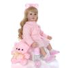KEIUMI New Design Baby Reborn Girl Doll 24 Inch Soft Silicone Cloth Body Realistic Reborn Dolls Babies Bonecas Meninas