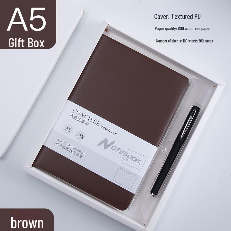 Premium A5 Notebook: Thick, Simple, Creative Business Diary with Customized Logo