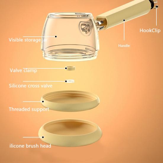 Escova de Banho para Animais de Estimação com Cerdas de Silicone 2 em 1 para Cães e Gatos com Dispensador de Sabão Embutido Ferramentas de Massagem Esfoliantes para Higiene de Animais