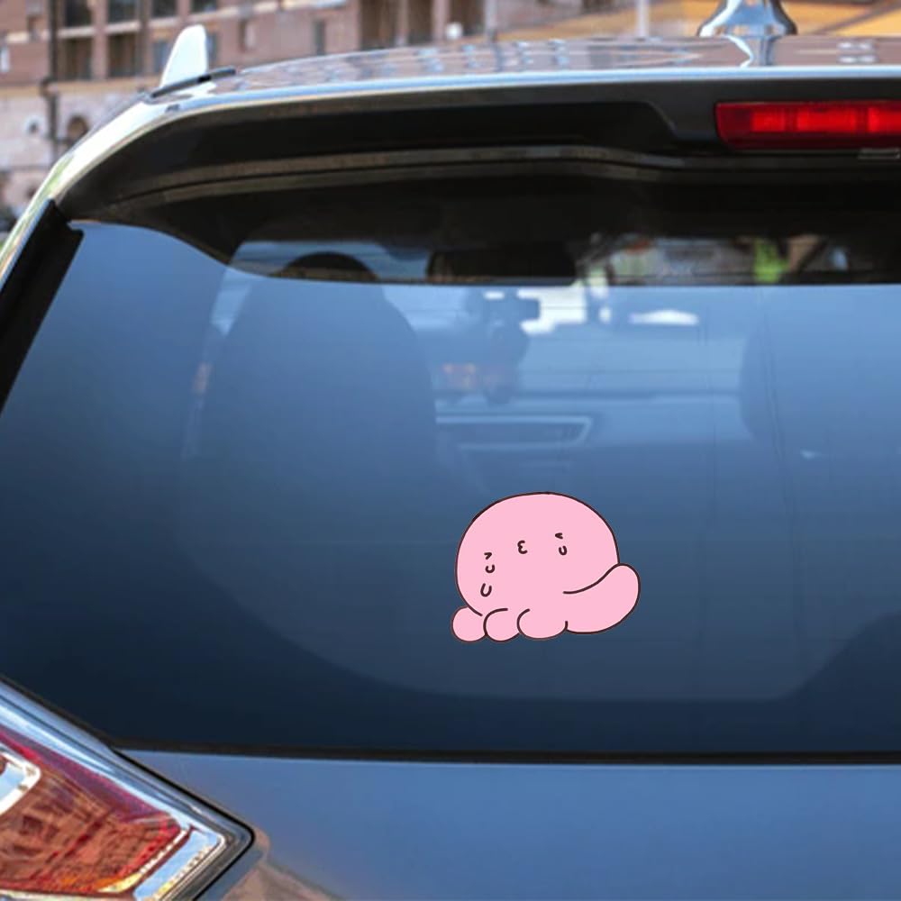 PYRMXQ 13cm Tacopy Cute Anime Car Accessories Sticker Comic Decal Trunk Wall Vinyl Window Laptop Windshield Caravan Air Conditioner (C)