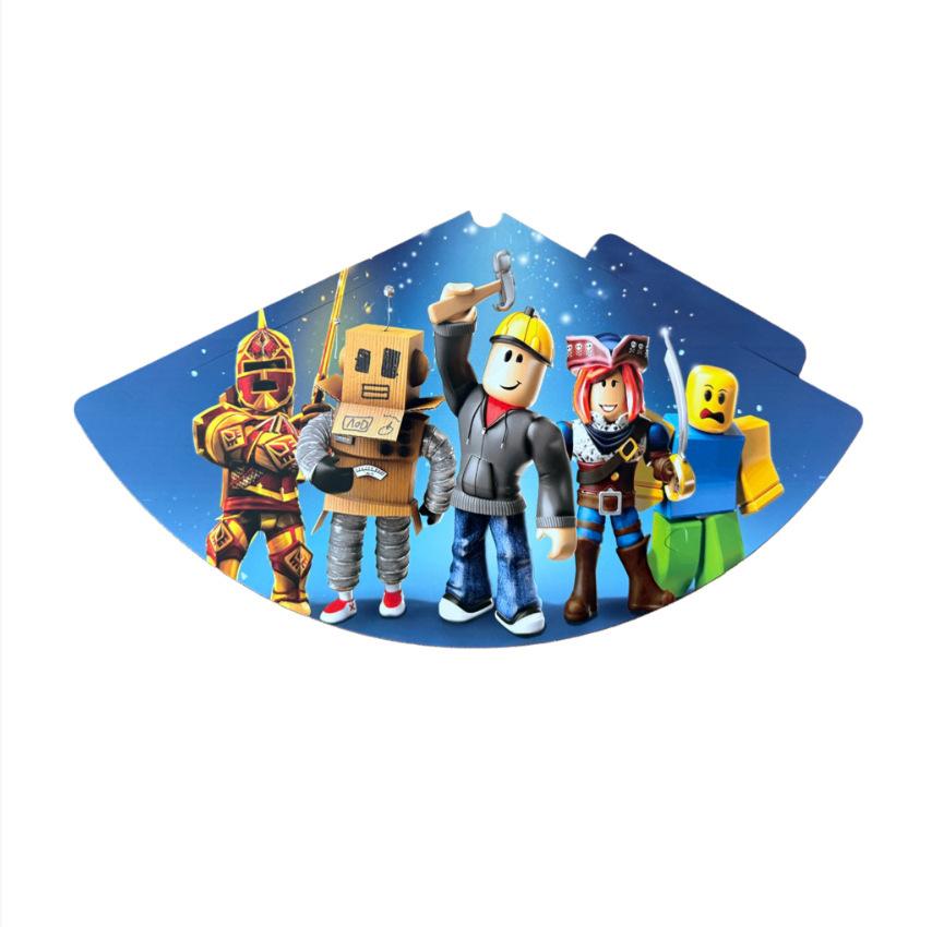 Roblox Sandbox Game Theme Birthday Party Decoration Set Latex Balloons Banner Cake Toppers Party Tableware For Kids Celebration
