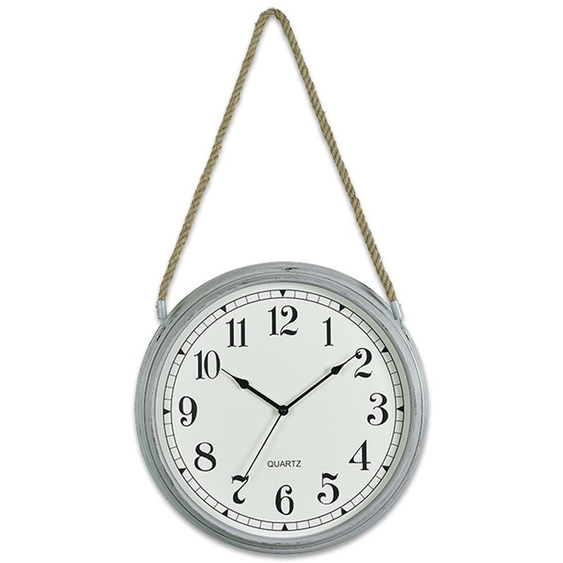 

Современные Модные Домашние Бесшумные Настенные Часы Гостиная Спальня Простые Креативные Бесшумные Кварцевые Часы Креативные Настенные Часы на Подвесной Веревке 11 inch 28cm gray