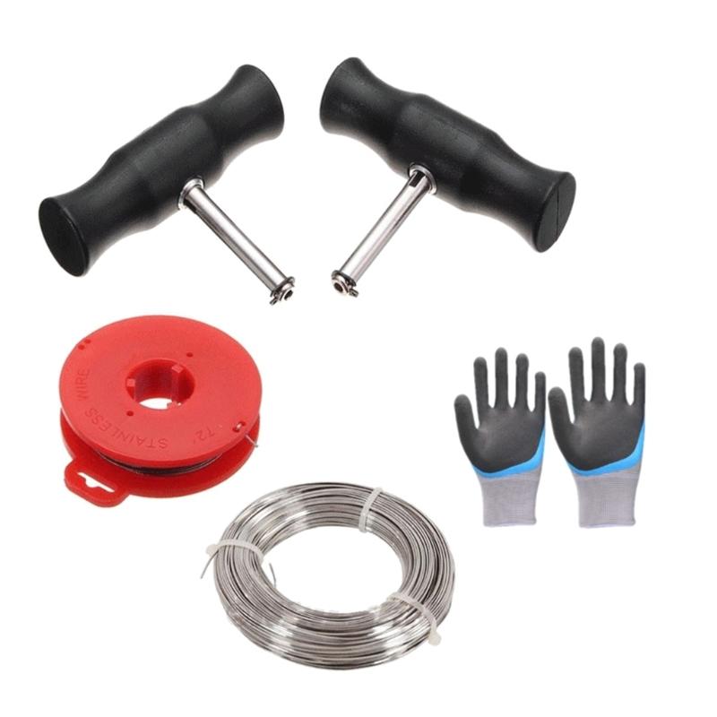 Car Windshield Repair Tool with Handle Windshield Cut Out Wire Universal Car Window Glass Windscreen Remover Tool