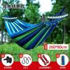 Portable Outdoor Hammock Kids Adults Durable Canvas Fabric With Anti-Roll Design Camping Hiking Garden Relaxation
