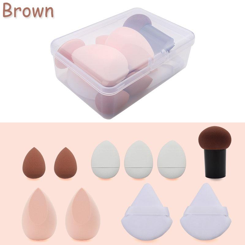 10pcs/set Cosmetic Beauty Puff Set Makeup Foundation Puffs Wet and Dry Face Concealer BB Cream Cosmetic Applicator Beauty Tools