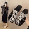 Weave Flats Mules Shoes Women Casual Sandals Summer Slippers Slingback 2025 Beach Slides New Trend Mujer De Sandalias