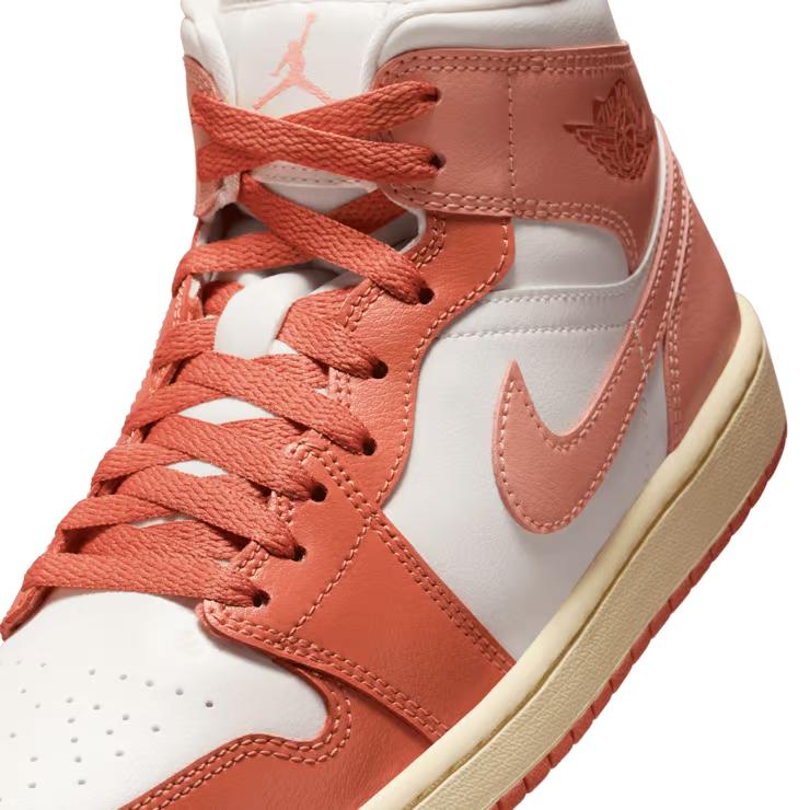 BQ6472-180 Nike Women's Air Jordan 1 Mid Madder Root (Women's)