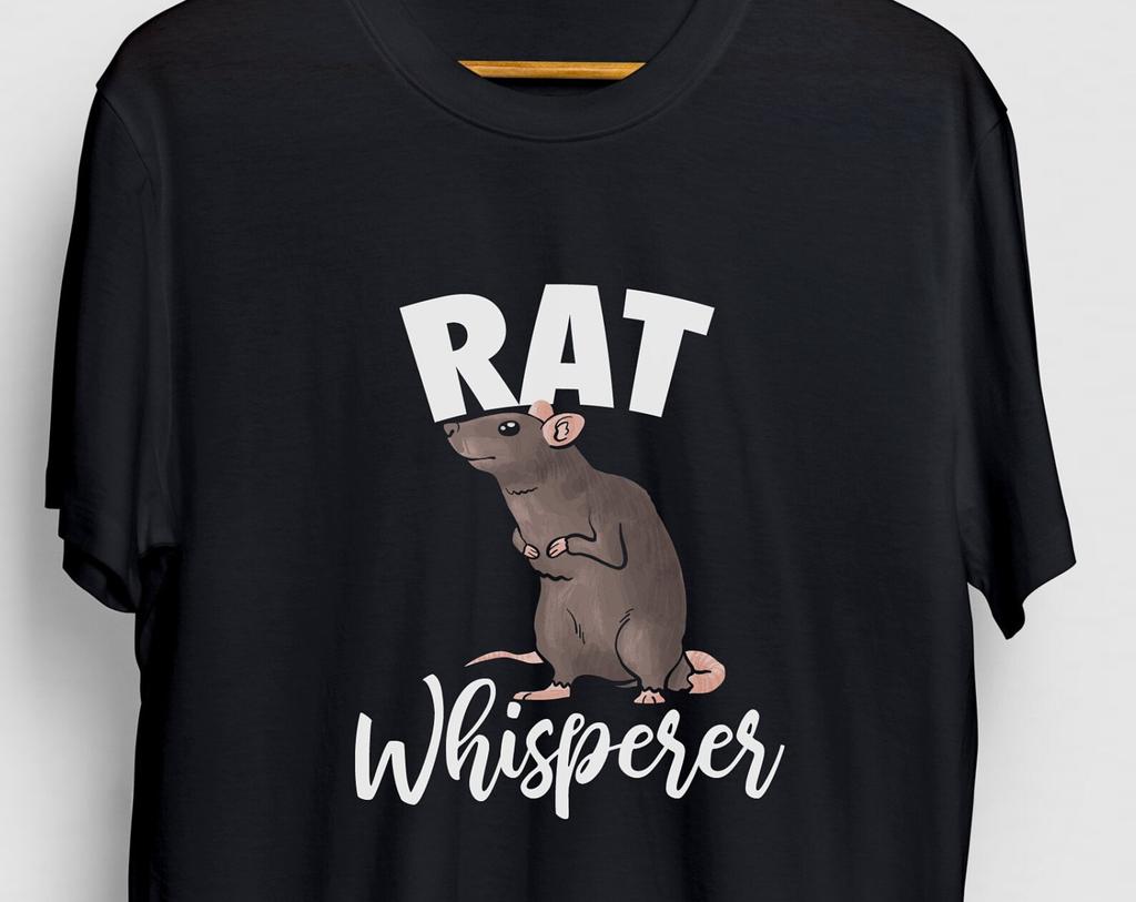 Rat Whisperer T-Shirt: Funny Mouse Gift, Unisex Tee