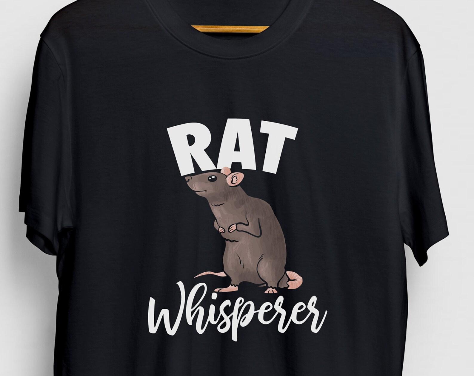 Rat Whisperer T-Shirt: Funny Mouse Gift, Unisex Tee M