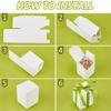 WTEMPO Birthday Wedding Foldable White Paper Gift Boxes Small Rectangle Presents Packaging Boxes Ideal for Storing and Gifting Delicate Items