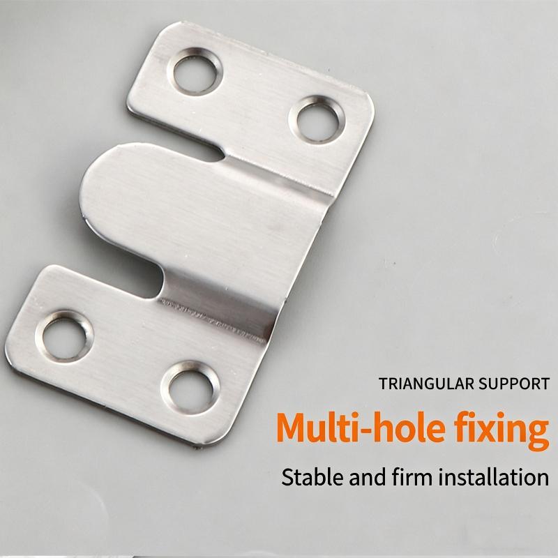 20Pcs Universal Mounting Hooks Heavy Duty Wall Hanger Bracket For Pictures Frames Furniture Home Decor Storage