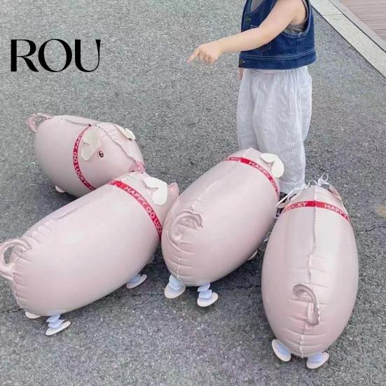 Balloon Toy Leak-proof Reusable Self Sealed Realistic Standing Children Aluminum Foil Playing No Odor Walking Animals Kids Festival