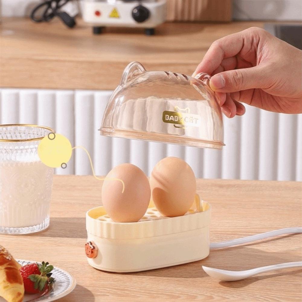 Timed Electric Egg Boiler Cat Egg Heater Portable Egg Cooker Dormitory
