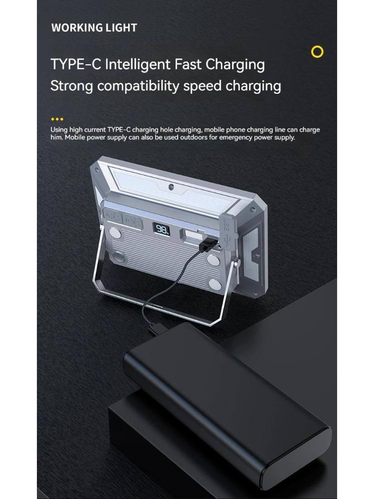 LED Camping Tent Light Rechargeable Searchlight High Power Outdoor Emergency Lighting Waterproof Portable Hanging Night Lamps