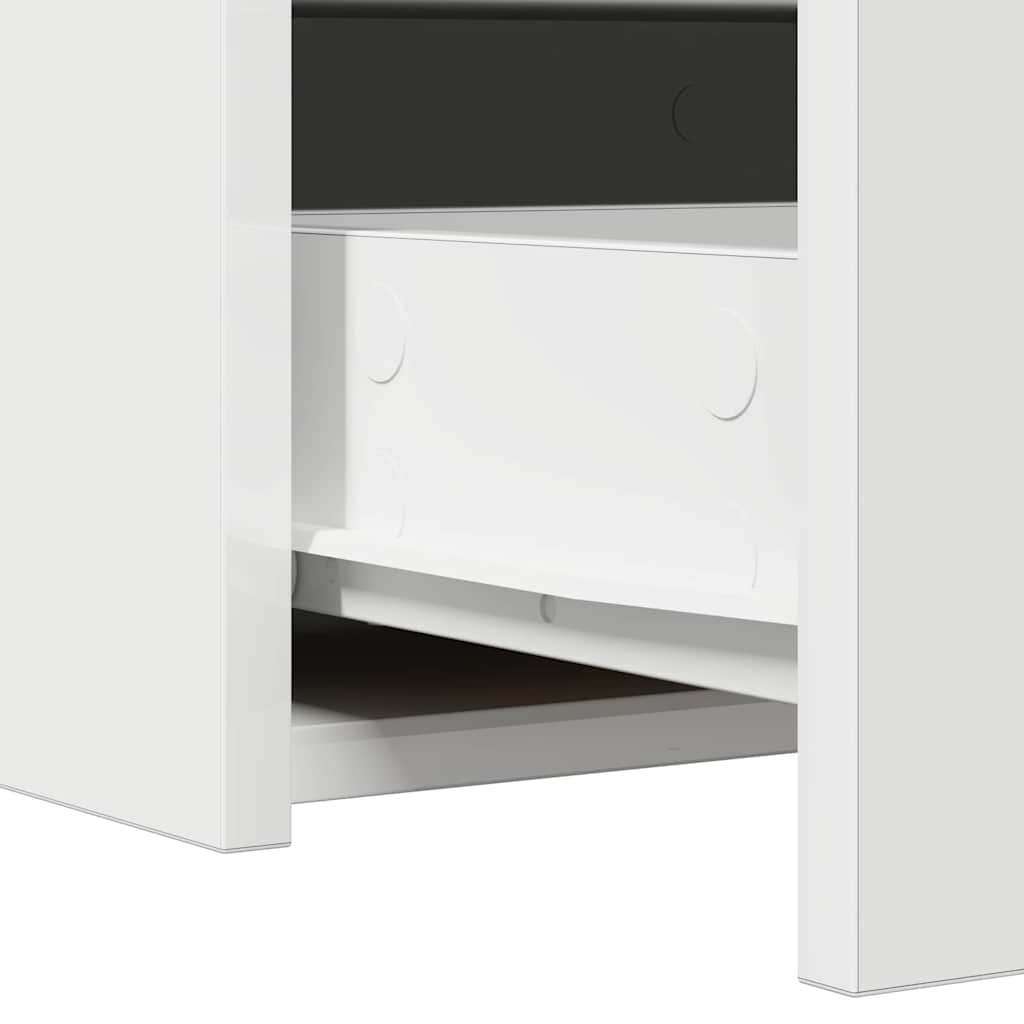 Toeletta con Cassetti Bianca 60 x 40 x 70 cm Legno Ingegnerizzato