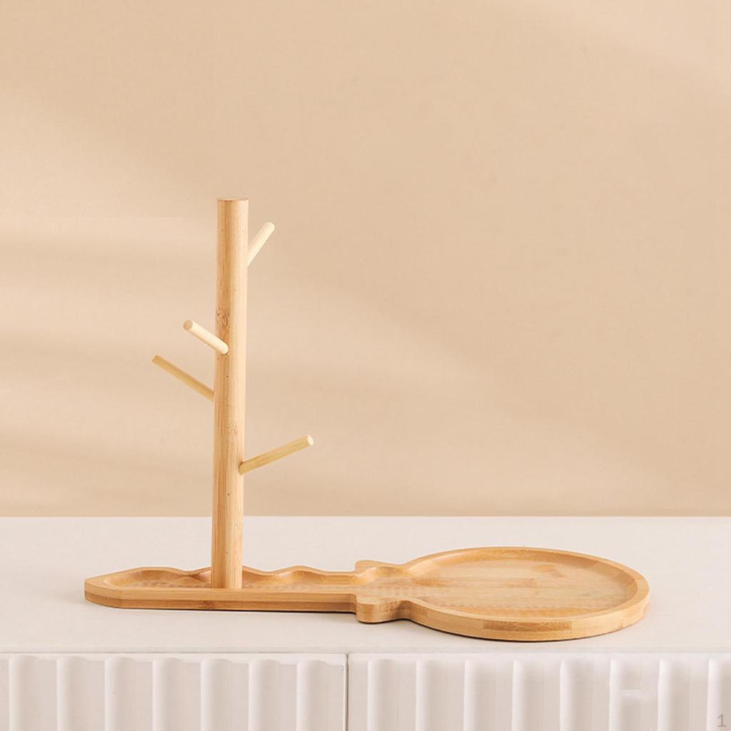 Elegant Wooden Jewelry Stand for Organizing Trinkets and Accessories
