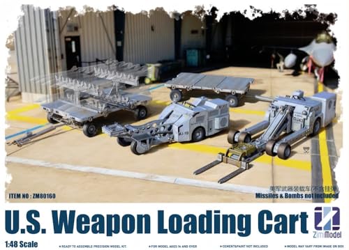 Jimi Model 1/48 U.S. Weapon Loading Cart ZM80160 (Military)