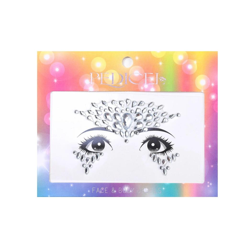 Colourful Kids Makeup Face Stickers Crystal Diamonds Gemstones Girls Women Holiday Glitter Party Self Adhesive Eye Face Tattoos