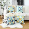 Colorful Floral Patterned Cushions for Sofa Decor Square polyester pillowcase, modern sofa decorative cushion cover