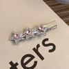 Pink Sweet Water Diamond Hair Clip Women's High End Temperament Duck Billed Clip Hair Accessories