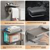 Toilet Tissue Box, Non-perforated Toilet Toilet Paper Box, Wall-mounted Tissue Holder, Toilet Roll Box, Toilet Storage Rack