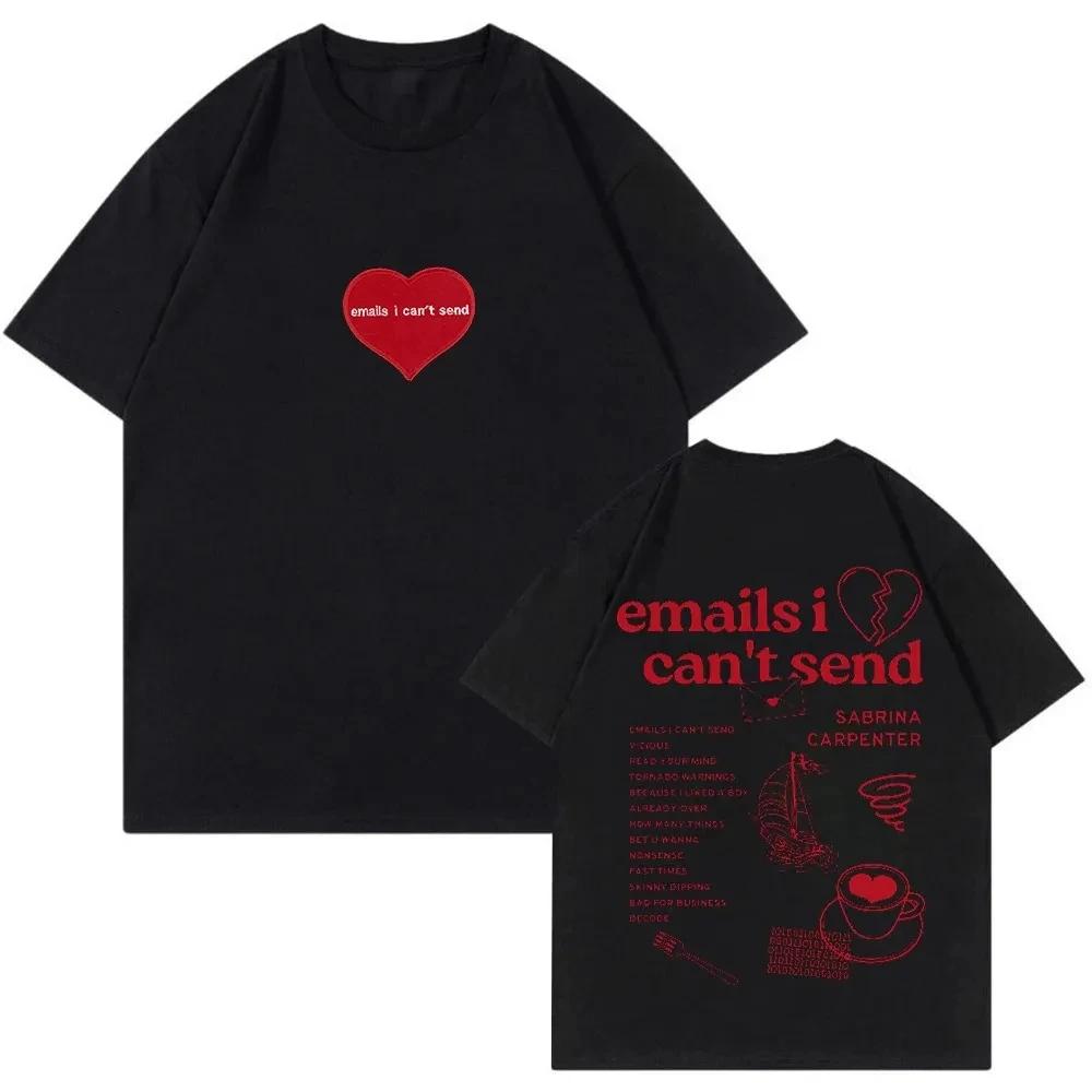 

Sabrina Carpenter Emails I Can t Send T-shirt Album Tour Crewneck Short Sleeve Tee Women Streetwear New Fashion Women s Clothing 3XL
