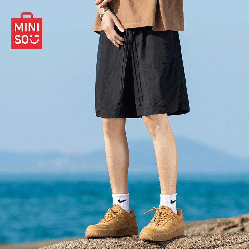 MINISO Men s 2025 Techwear Loose Cargo Shorts M