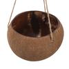 Hängender Kokosnussschalen-Blumentopf für Zimmerpflanzen Balkon Blumentopf Heimdeko Multifunktional Vielseitig Stabiles Seil Design