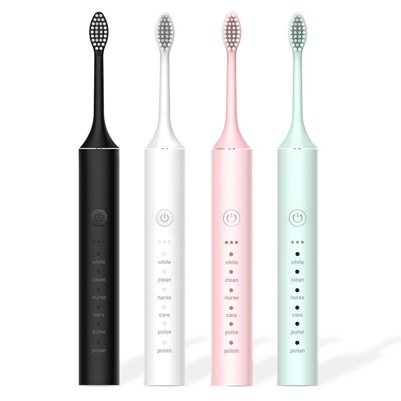 Unisex Rechargeable Ultrasonic Toothbrush with Soft Bristles for Travel and Home Use