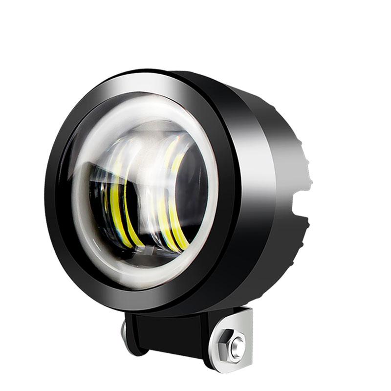 2PCS/1PCS Waterproof Round LED Angel Eyes Light Bar Portable Spotlights Motorcycle Offroad Car Truck Driving Boat Work Light