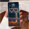 For Honor X8d Case Clear Luxury Cute Love Heart Rabbit Funny TPU Soft Silicone Phone Case For Honor X8d X 8d 4G Back Cover Funda