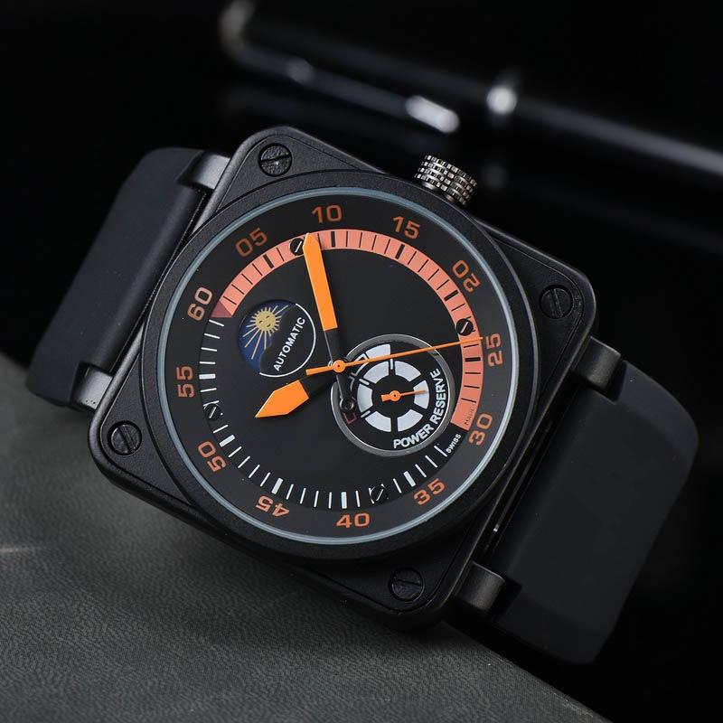 BOPAI Luxury Men's Automatic Mechanical Watch Star Series 3-Hand Luminous Silicone Strap