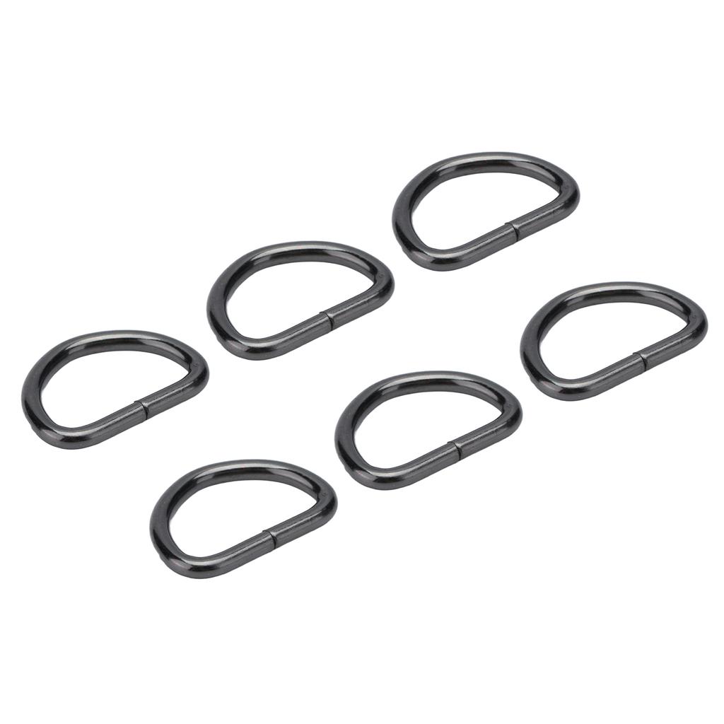 100Pcs D Rings Iron Material Exquisite Wide Application Sturdy Durable Metal D Rings for Clothes