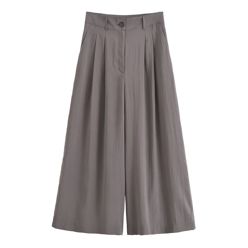 Kaslead New Arrival Women's Fashion Style Fashion Casual Easiest for Match Simple Straight Pleated Pants 7149270
