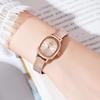 Creative Small Cocoa Oval Small Plate Women'S Student Japanese Minimalist Alloy Waterproof Quartz Watch