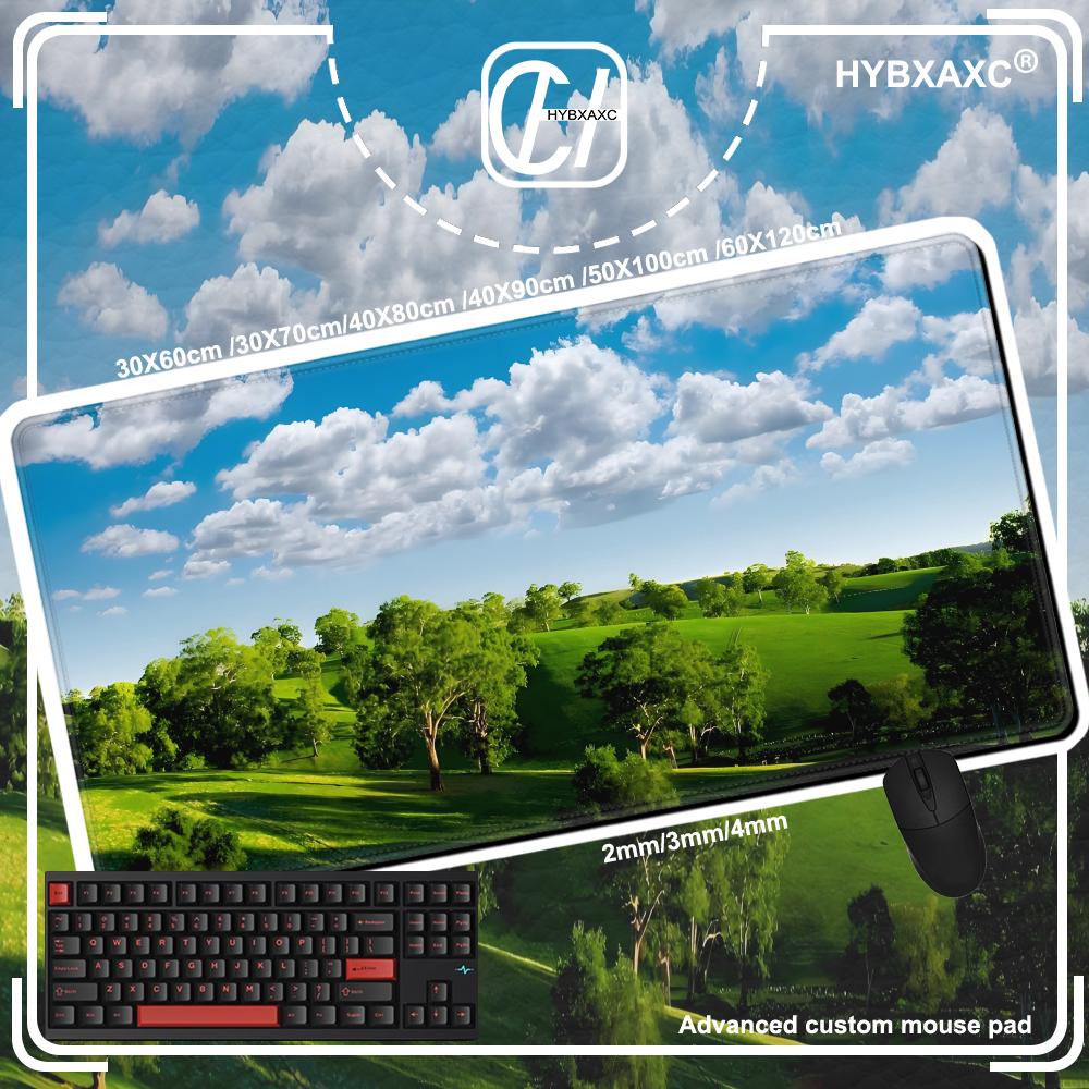 Mouse Pad Cute HD Desk Pad Extended Gaming Keyboard Mats Large 90x40cm XXL Nature Landscape Gamer Mousepad