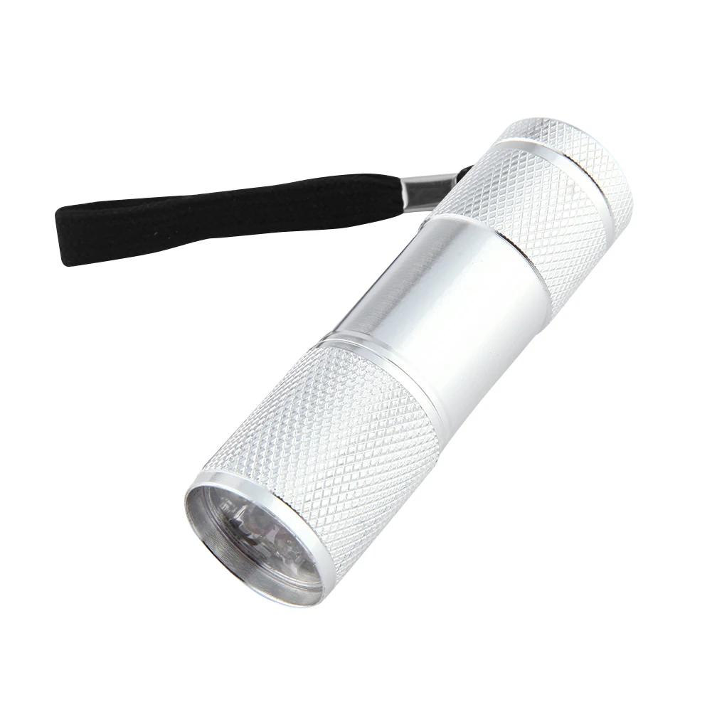 Portable Flashlight Purple Light Anti-Skid 395nm Backlight Ultraviolet Torch Detector Fluorescent Lamps Supplies