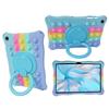 Custodia per Samsung Galaxy Tab A9 con Pop Bubble PC + Copertura Impugnatura a Mano Cavalletto con Tracolla