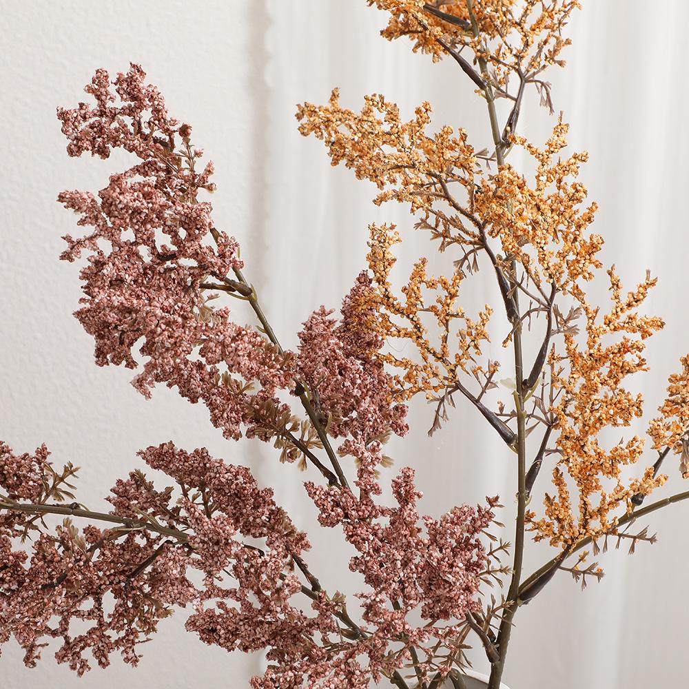 Wabi-Sabi Style Frosted Green Plants: High-End Artificial Flowers for Artful Arrangement & Photography Props