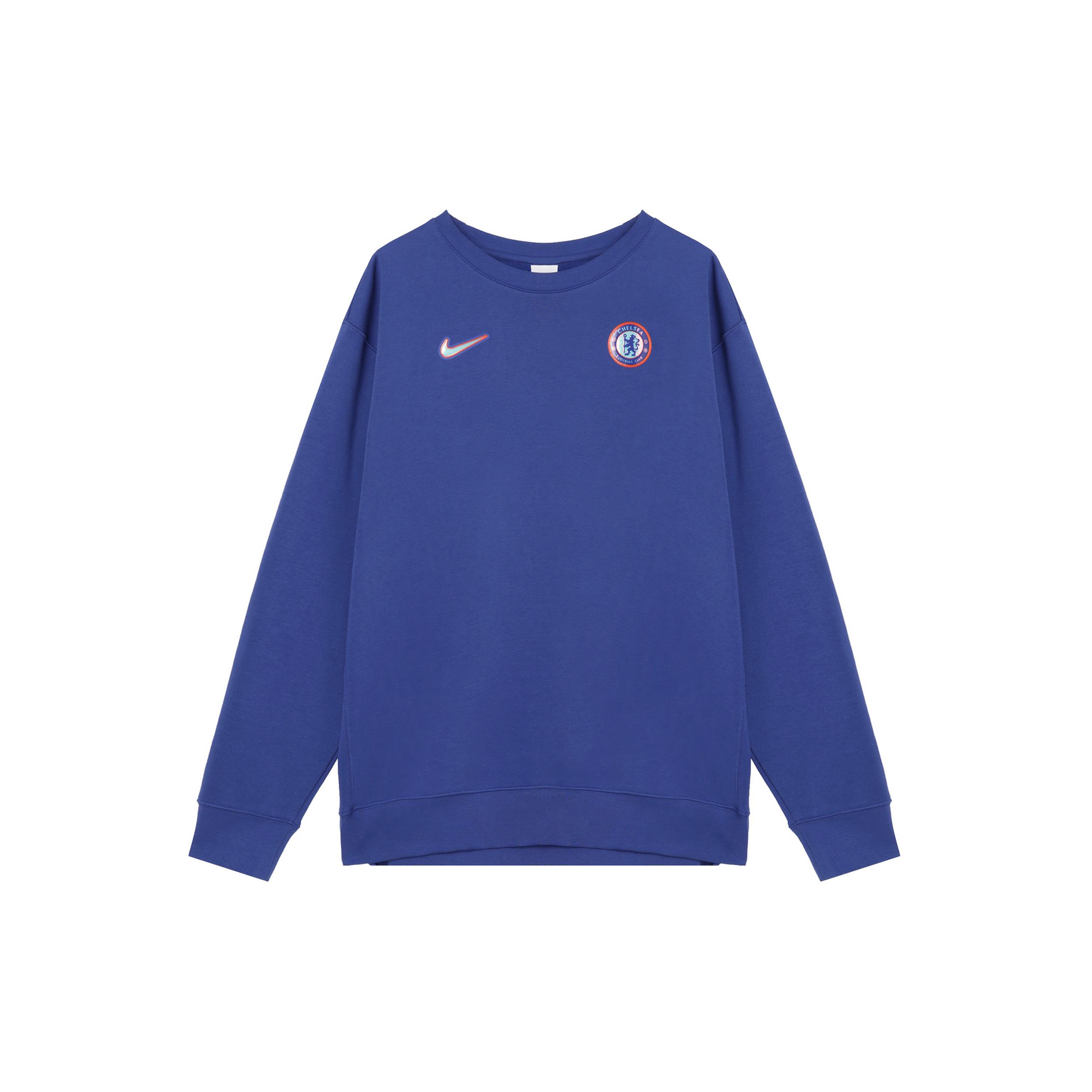 Nike Chelsea Fc Club Men s Nike Soccer Crew Neck Sweatshirt FQ3008-495 S