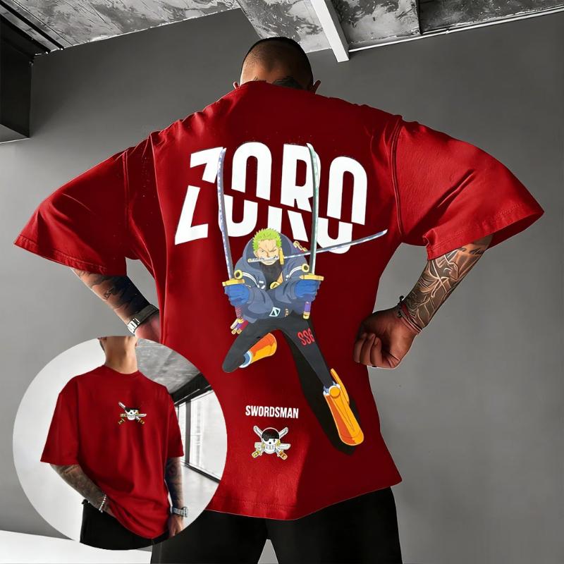 Anime Graphic T Shirt Men Women One Piece Luffy Zoro Crewneck Short Sleeve Tee Tops 2026 Summer Casual Streetwear Y2k Clothes