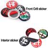 Car Stickers For Alfa Romeo 1PC Car Front Grill Emblem Covers Sticker Center Console Knob Interior Sticker For Alfa Romeo Sporti
