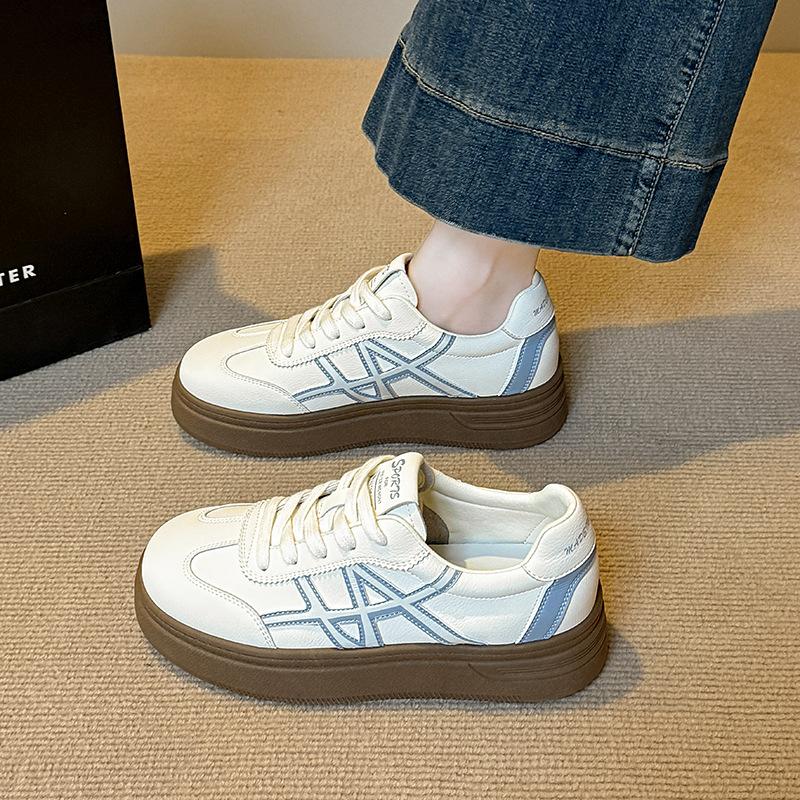 Dexun Schuhe Damen 2025 Frühling und Herbst neu retro weichsohlige Forrest Gump Schuhe atmungsaktiv und vielseitig flachsohlige lässige Sportschuhe