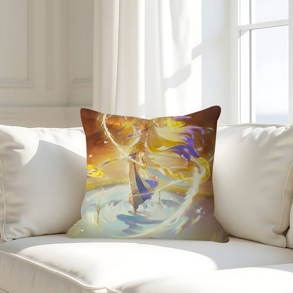 

A-Arknights Шу C-Подушка Наволочка Мультяшный Подарок Наволочка Декор Спальни Дома Дивана Кресла Сиденья Наволочка 16x16Inch