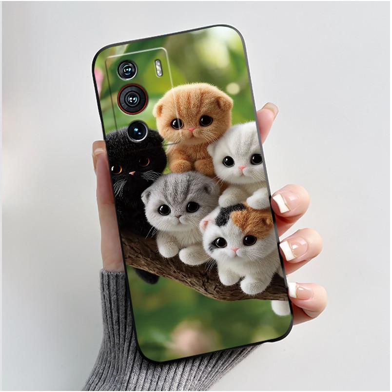 Casing For ZTE Nubia Z40 Pro Case Aesthetic Luxury Cute Cool Boys Girls Cover Black Matte Soft TPU Silicon Shockproof Phone Case
