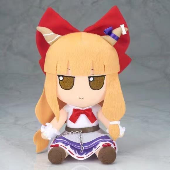 20cm Kawaii Patchouli Knowledge Plush Toy Touhou Project Plushie Anime Moriya Suwako Hakurei Reimu Stuffed Dolls Birthday Gifts