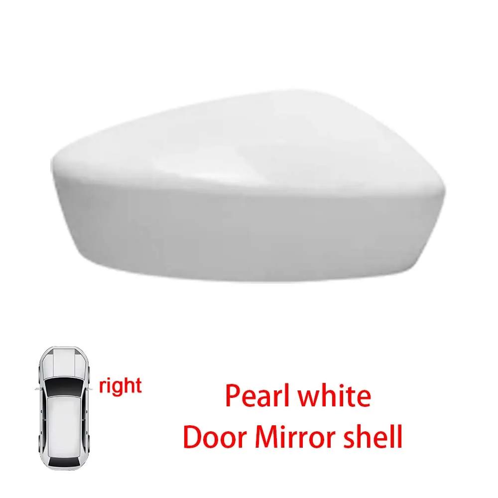 Protective Cover Door Mirror Shell For Mazda 2 DEMIO 2014-2017 Picture Frame Long Strip Shell Pearl White Bright Red Blue Gray