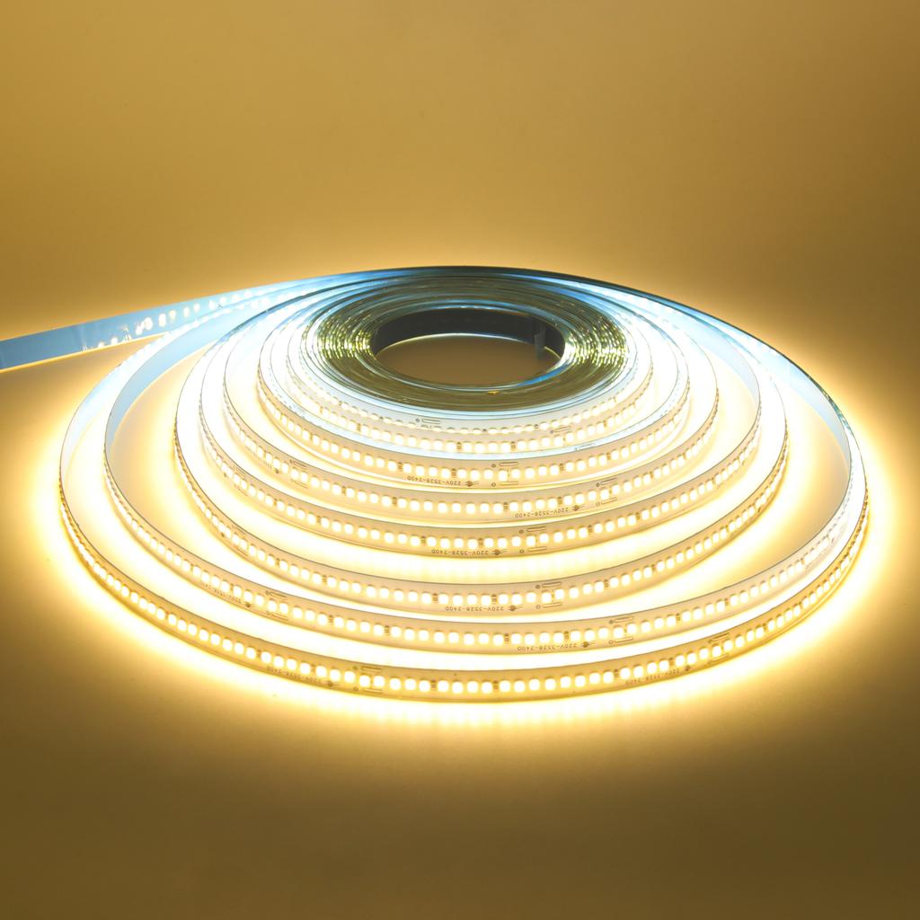 220V 110V LED Strip Light 5M 10M 15M 20M Flexible LED Tape Ribbon 2835 240LEDs/M IP44 Waterproof Rope Light with EU US Plug